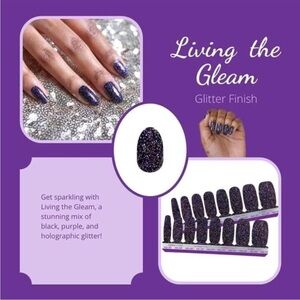 Color Street Nail Polish Strips Living the Gleam. New in sealed package.